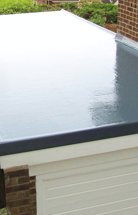 GRP roof on a garage in Cumbernauld
